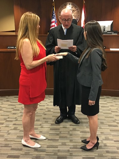 Judge Spencer Eig inducts Ms. Dani Birman - Miami Dade County Bar