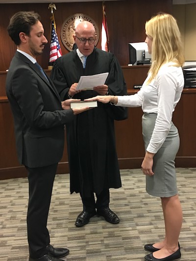 Judge Spencer Eig inducts Ms. Dani Birman - Miami Dade County Bar