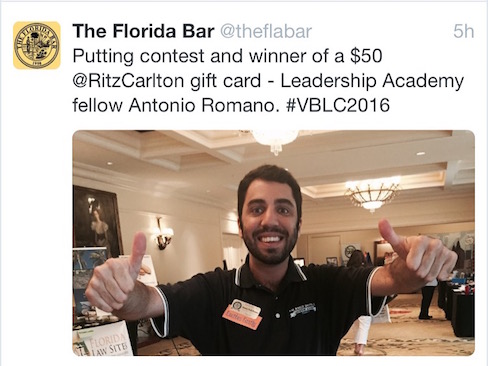 Antonio Romano in Florida Bar Leadership Academy