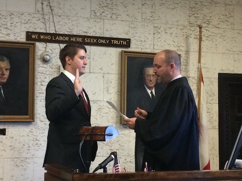 Mr. Josh Williams being sworn