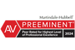 Maritndale-Hubbell Preeminent peer rated 2024